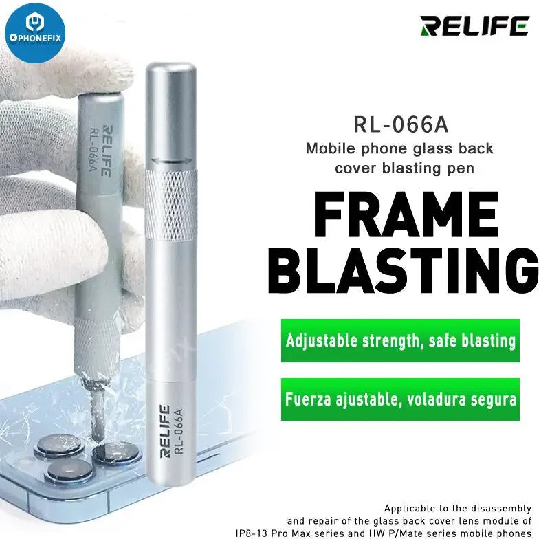 PHONEFIX RL-601S mobile phone rear glass cover removal tool with rotating fixture for screen opening and repair.