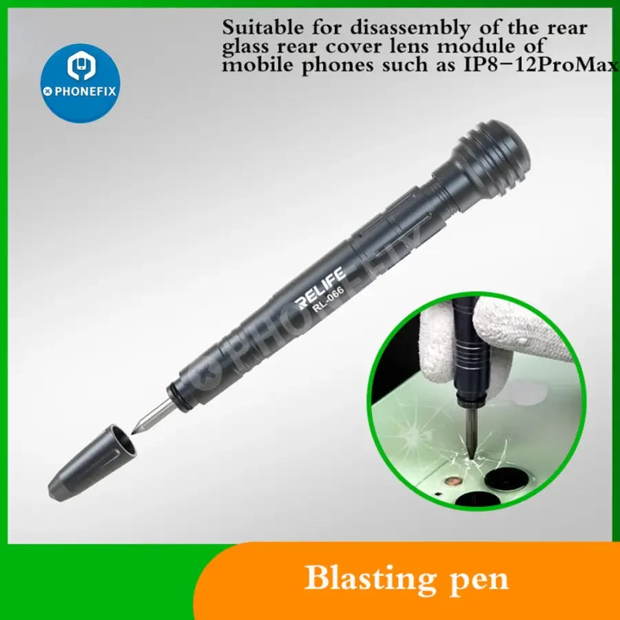 PHONEFIX RL-601S mobile phone rear glass cover removal tool with rotating fixture for screen opening and repair.