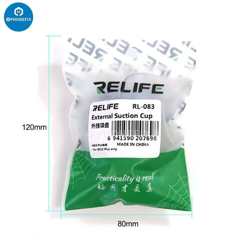 PHONEFIX RL-601S mobile phone rear glass cover removal tool with rotating fixture for screen opening and repair.