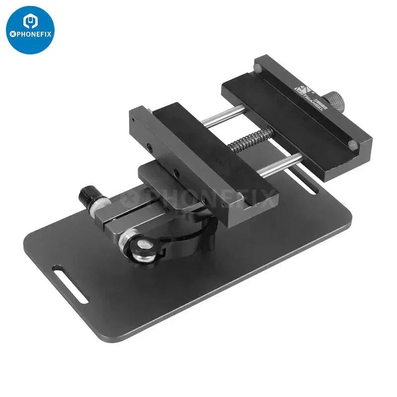 Universal PHONEFIX screen opening fixture for iPhone rear glass removal, supports back panel replacement and repair.