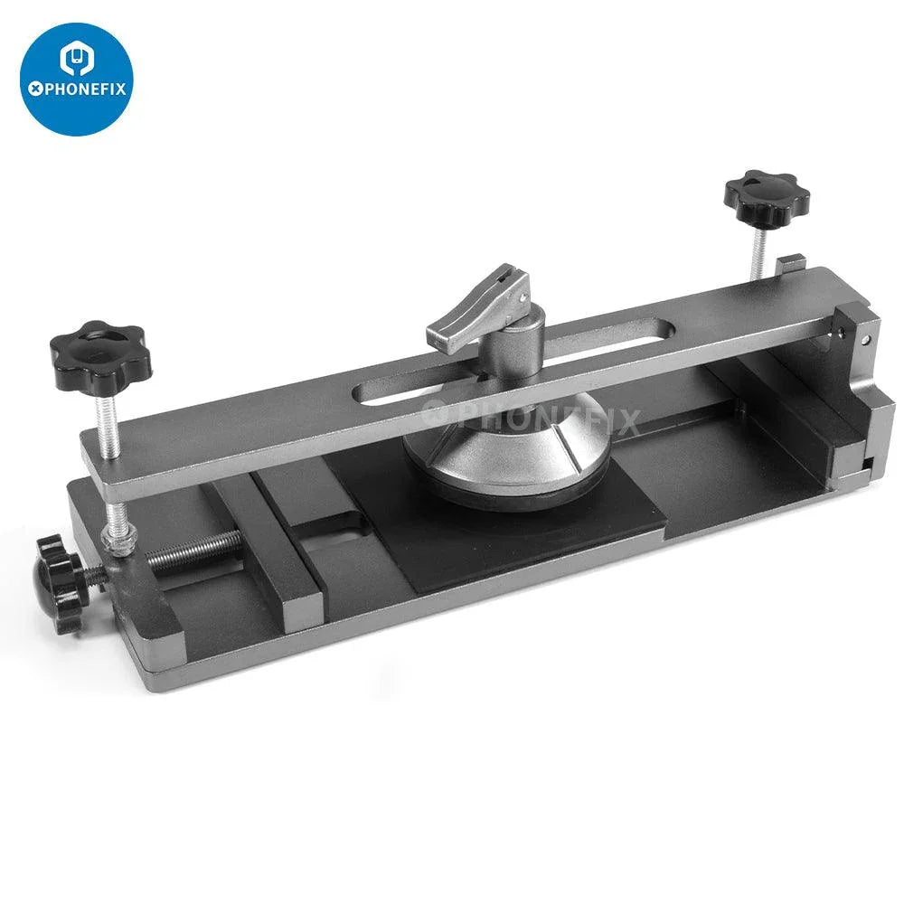 PHONEFIX non-heating LCD screen separator for phone and tablet split screen repair, with screen opening fixture in use.
