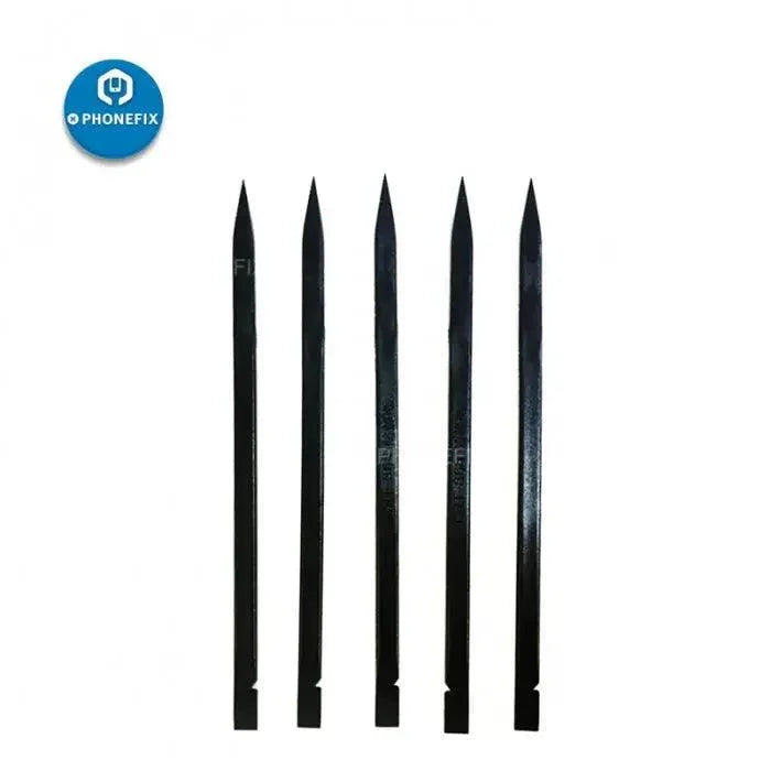 Set of anti-static nylon spudger pry bars and phone opening tools for phone, tablet, and PC disassembly and repair by PHONEFIX.
