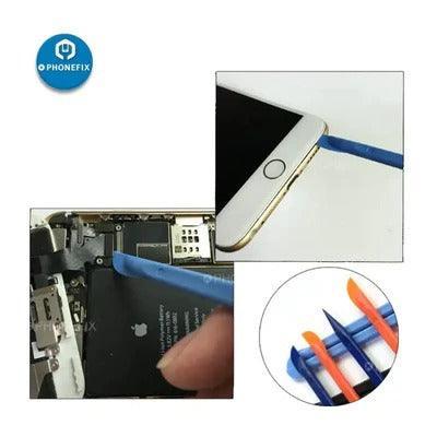 Anti-static nylon spudger pry bars and phone opening tools for phone, tablet, and PC disassembly by PHONEFIX.