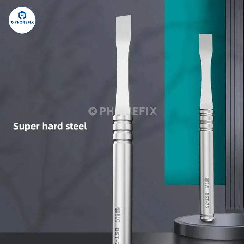 PhoneFix universal screen opener tool with ultra-thin blade for precise disassembly of smartphone screens.