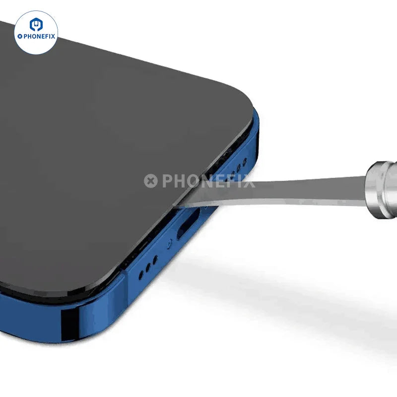 PhoneFix universal screen opener tool with ultra-thin blade for easy disassembly and repair of smartphone screens.