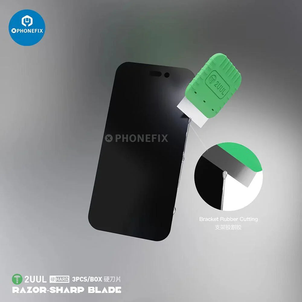 PHONEFIX 2UUL Razor-Sharp Blade XYZ Screen Opener Disassembly Tool Set, durable screen opening tools for phone repair.