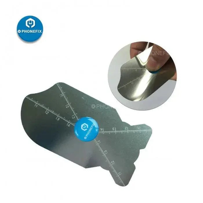 Two PHONEFIX ultra-thin 0.1mm flexible pry spudger tools for phone disassembly and screen opening.