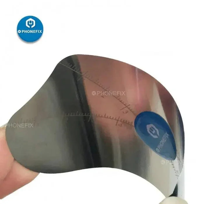 Two PHONEFIX ultra-thin 0.1mm flexible pry spudger tools for phone disassembly and screen opening.