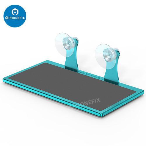 PHONEFIX TL-15B universal phone and tablet screen fixture holder for screen repair, shown holding a device in the image.