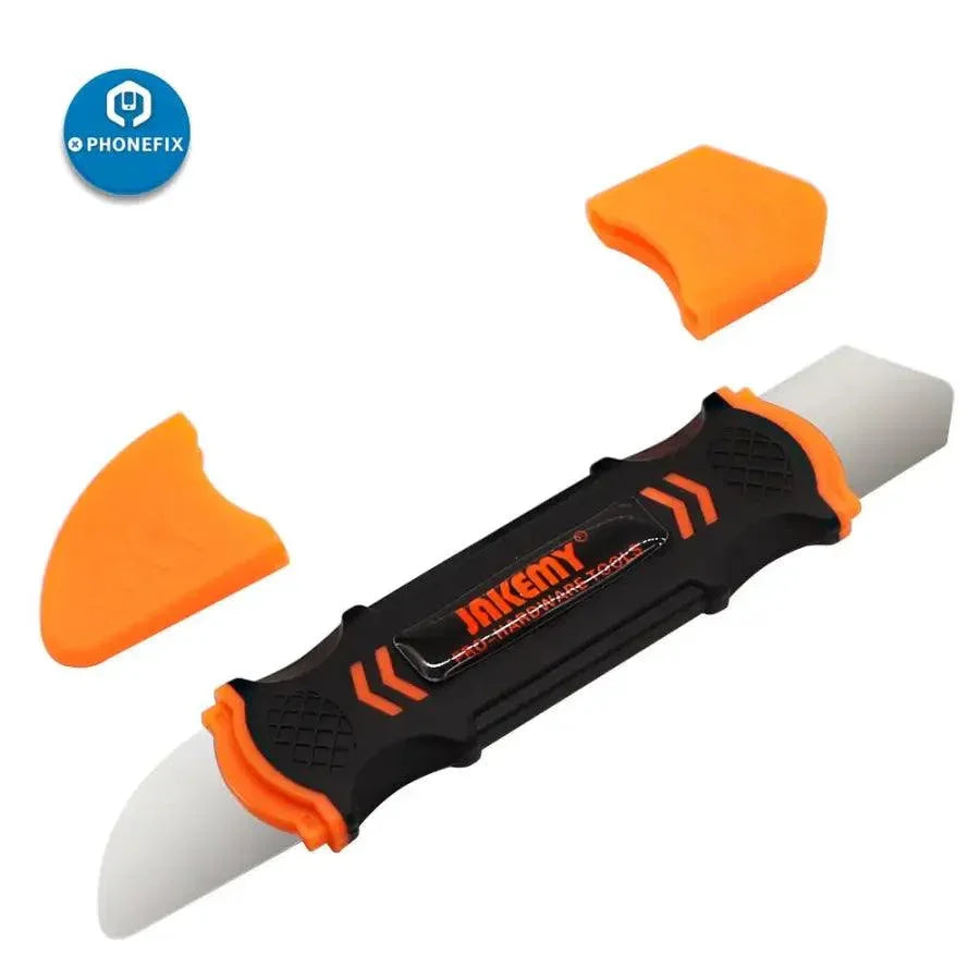 PhoneFix metal pry blade opener for LCD screen teardown and repair, designed for disassembling and opening smartphone screens.