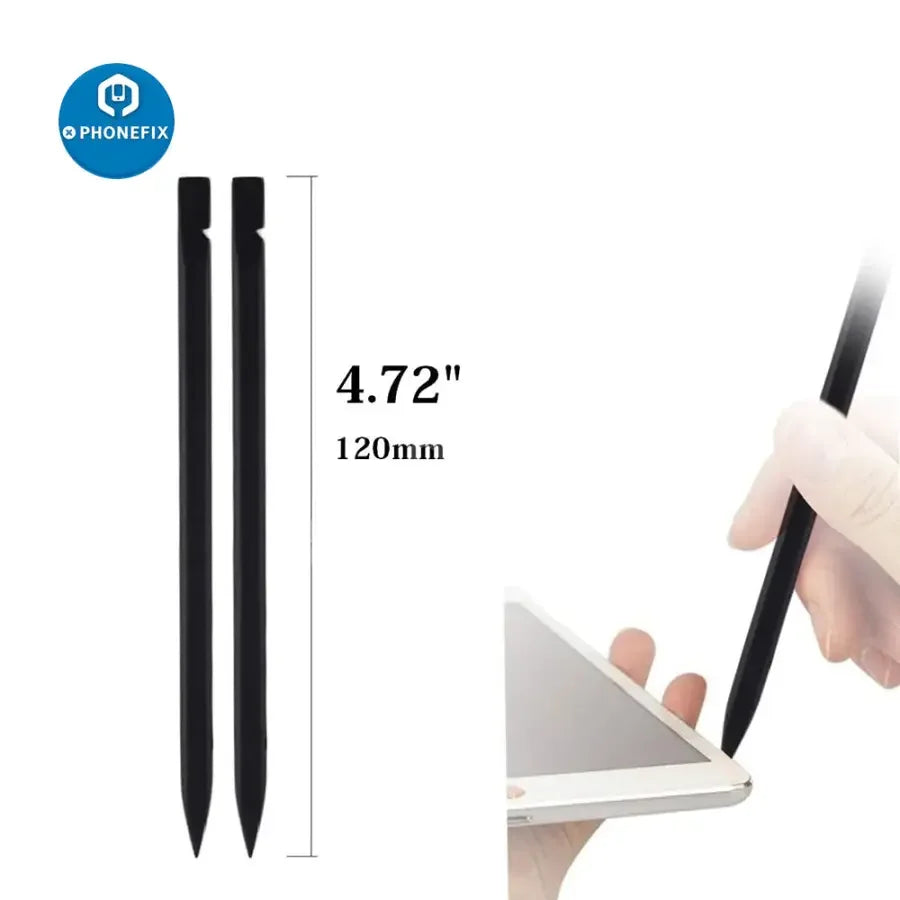 Universal Stick Spudger Opening Pry Toolkit by PHONEFIX for phone and tablet screen repair, featuring plastic prying tools.