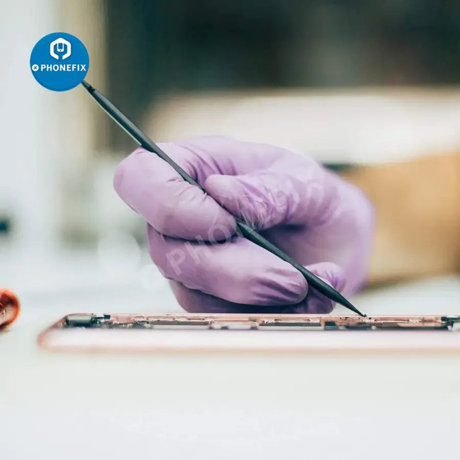 Universal Stick Spudger opening pry toolkit for phone and tablet repair, by PHONEFIX, used for screen removal and device opening.