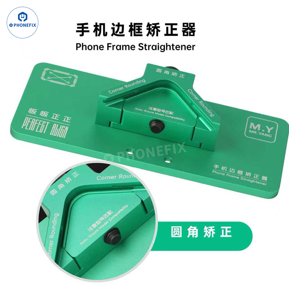 PHONEFIX YCS M.Y mobile phone middle frame deformation straightener fixture for screen opening and repair.