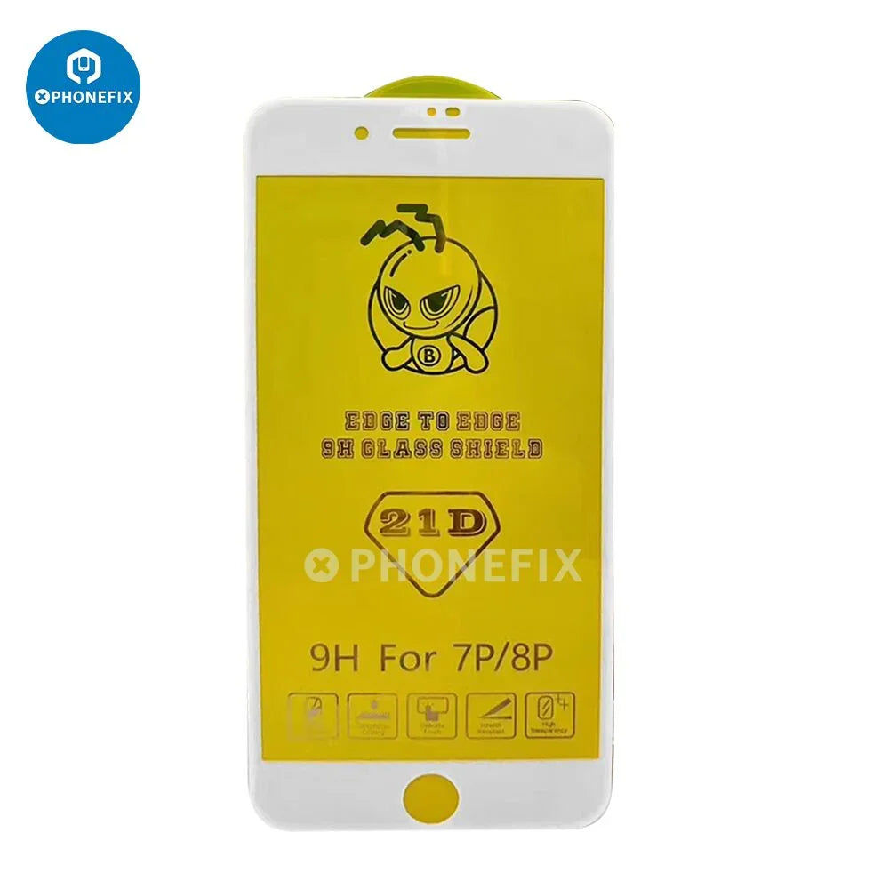PhoneFix black front outer glass lens touch cover replacement for iPhone 15 Pro Max screen protector film.