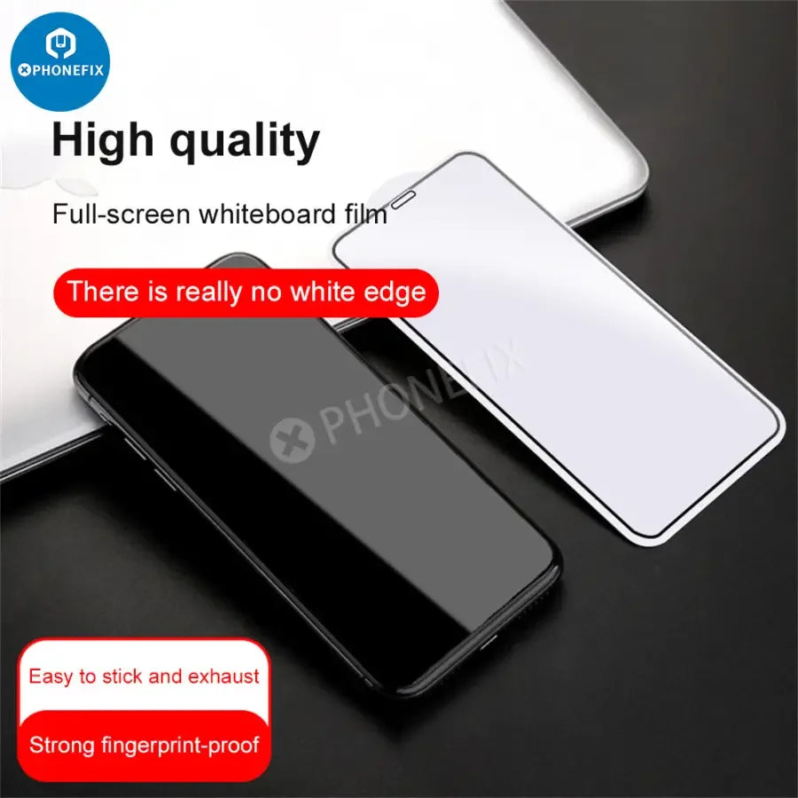 Protection d'écran en verre trempé anti-espion PHONEFIX pour iPhone 12-17 Pro Max, assure la confidentialité et la protection de l'écran.
