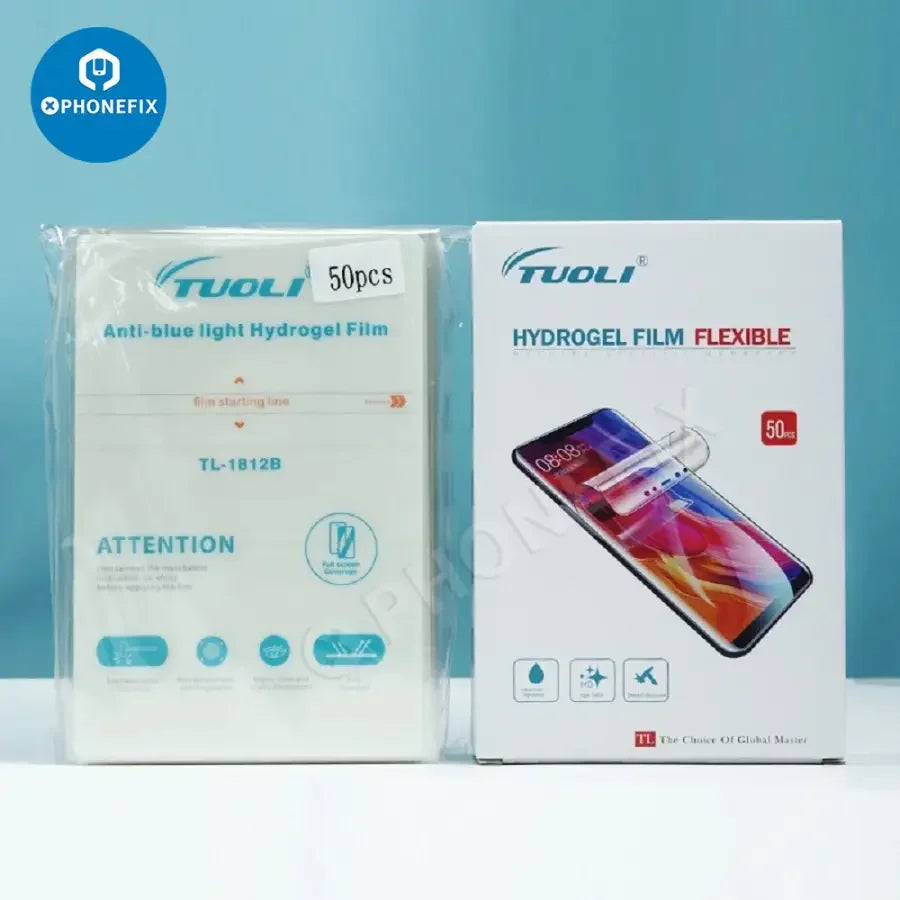 Hydrogel screen protector film for Huawei Honor, blue light filtering, soft and protective, by PHONEFIX.