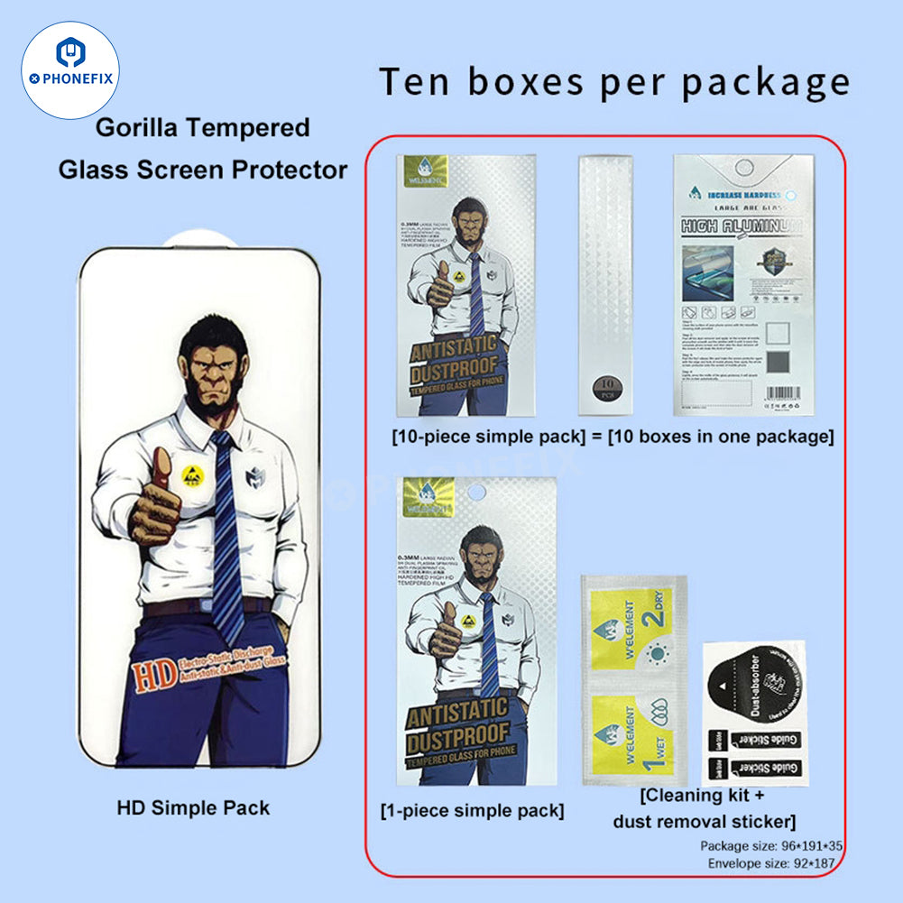 HD privacy tempered glass screen protector for iPhone 18 Pro Max by PHONEFIX, showing the clear, protective film on the device.