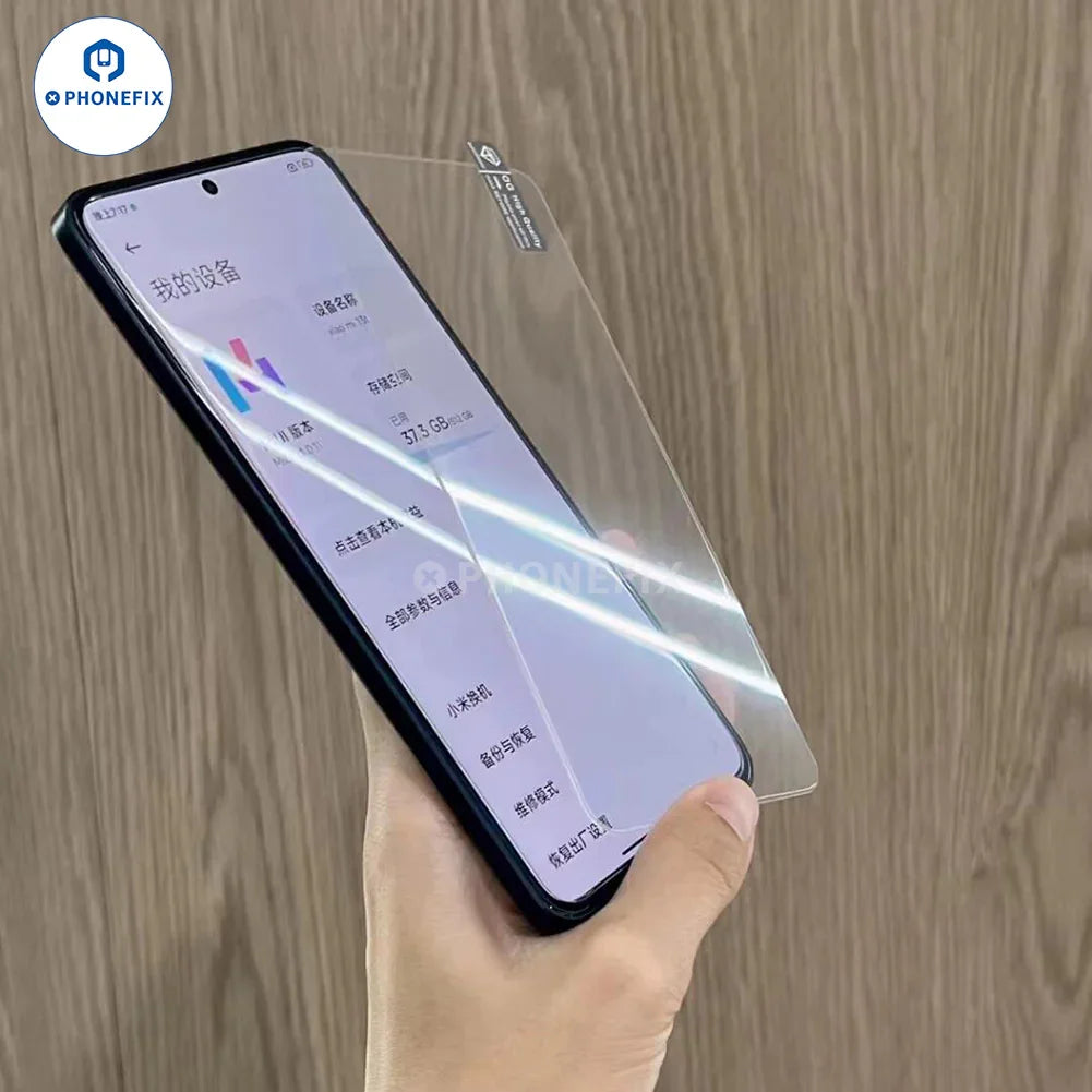PHONEFIX high aluminum large arc tempered glass film for iPhone with 3D full screen coverage, durable screen protector for iPhone.
