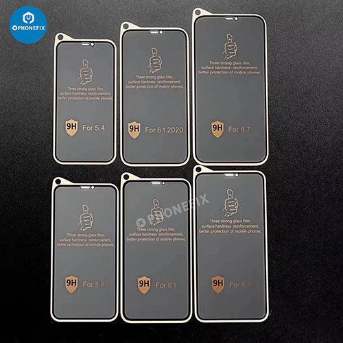 Matte privacy screen protector for iPhone X-17 series by PHONEFIX, anti-spy film reducing side-view visibility.