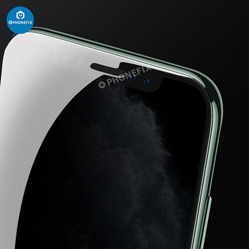 Matte privacy screen protector for iPhone X-17 series by PHONEFIX, anti-spy film reducing visibility from side angles