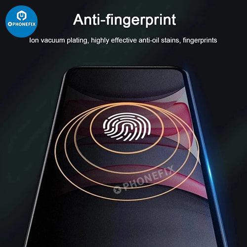 Matte privacy screen protector film for iPhone X-17 Series by PHONEFIX, anti-spy design to block side viewing angles.