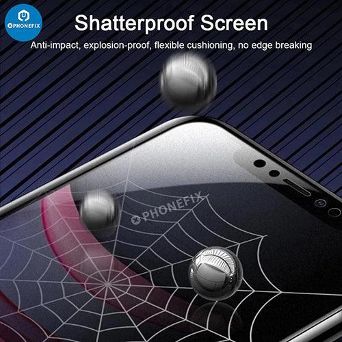 Matte privacy screen protector film for iPhone X-17 series by PHONEFIX, anti-spy film for iPhone security and privacy.