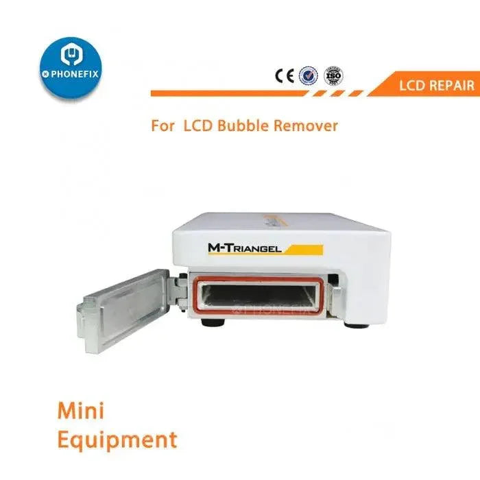 PHONEFIX 7-inch mobile phone LCD screen bubble remover machine for automatic screen refurbishing and repair.