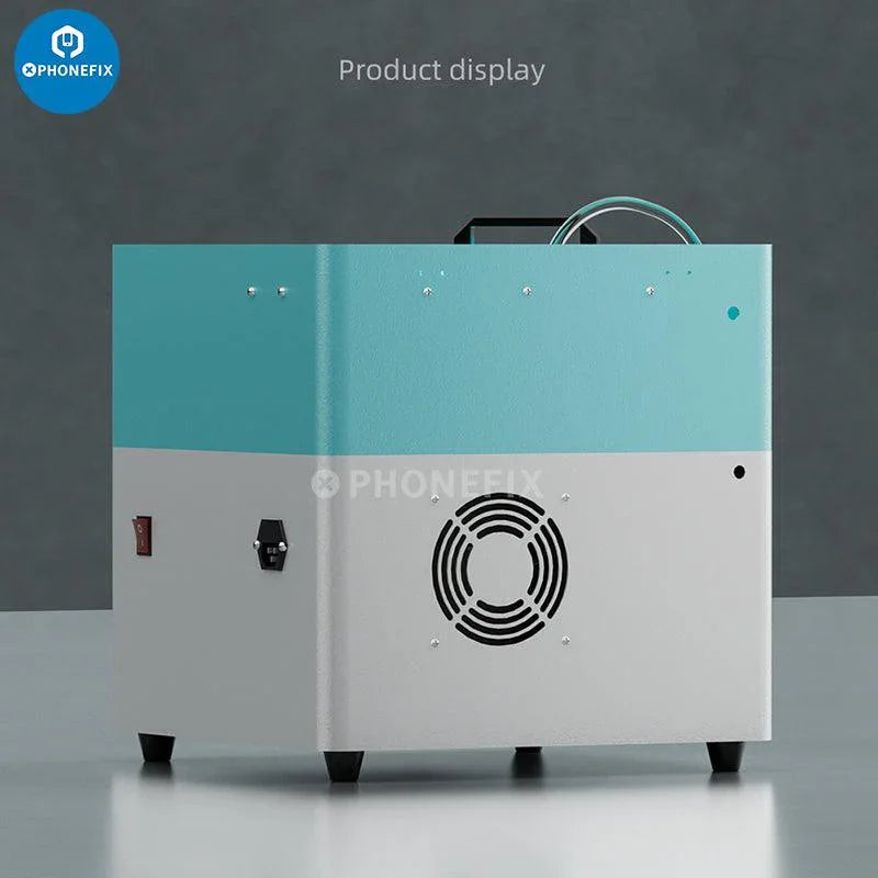 Machine de polissage automatique PHONEFIX iG17 pour écrans LCD, utilisée pour l'élimination des rayures et la remise à neuf des écrans.
