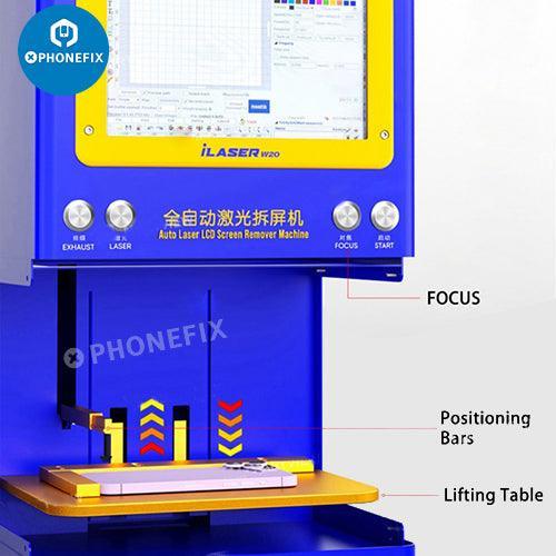 PHONEFIX iLaser W20 laser LCD screen remover and marking machine used for phone screen refurbishing.