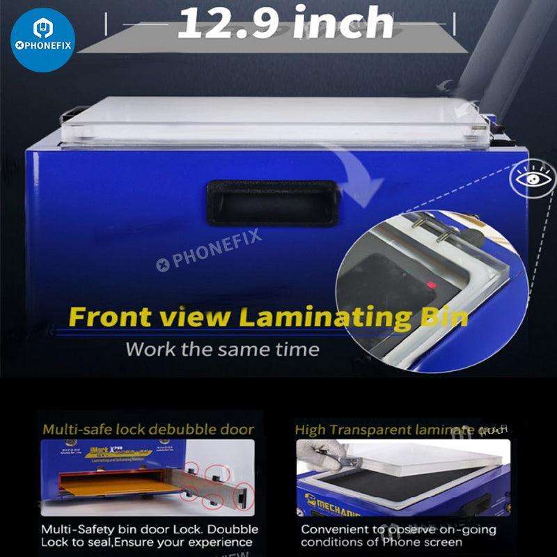 PhoneFIX Mechanic iMark X Pro 2-in-1 Automatic Laminating and Debubbling Machine for screen refurbishing and repair.