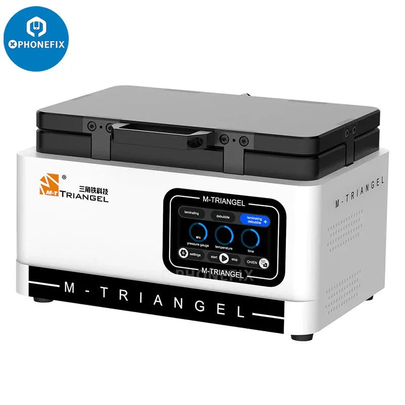 PhoneFix screen refurbishing machine with vacuum laminating and defoaming features for MT-13, MT-16, MT-18 models, 110V.