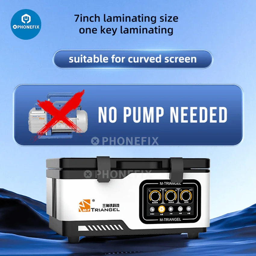 PhoneFix MT-13, MT-16, MT-18 screen vacuum laminating and defoaming machine for phone screen refurbishing, 110V.