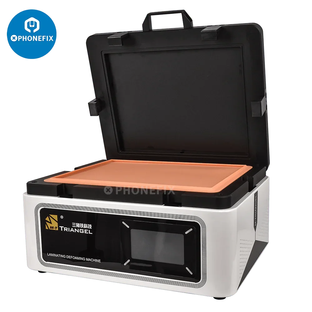 PhoneFix MT-13, MT-16, MT-18 screen vacuum laminating and defoaming machine for screen refurbishing, 110V, 7-inch display.