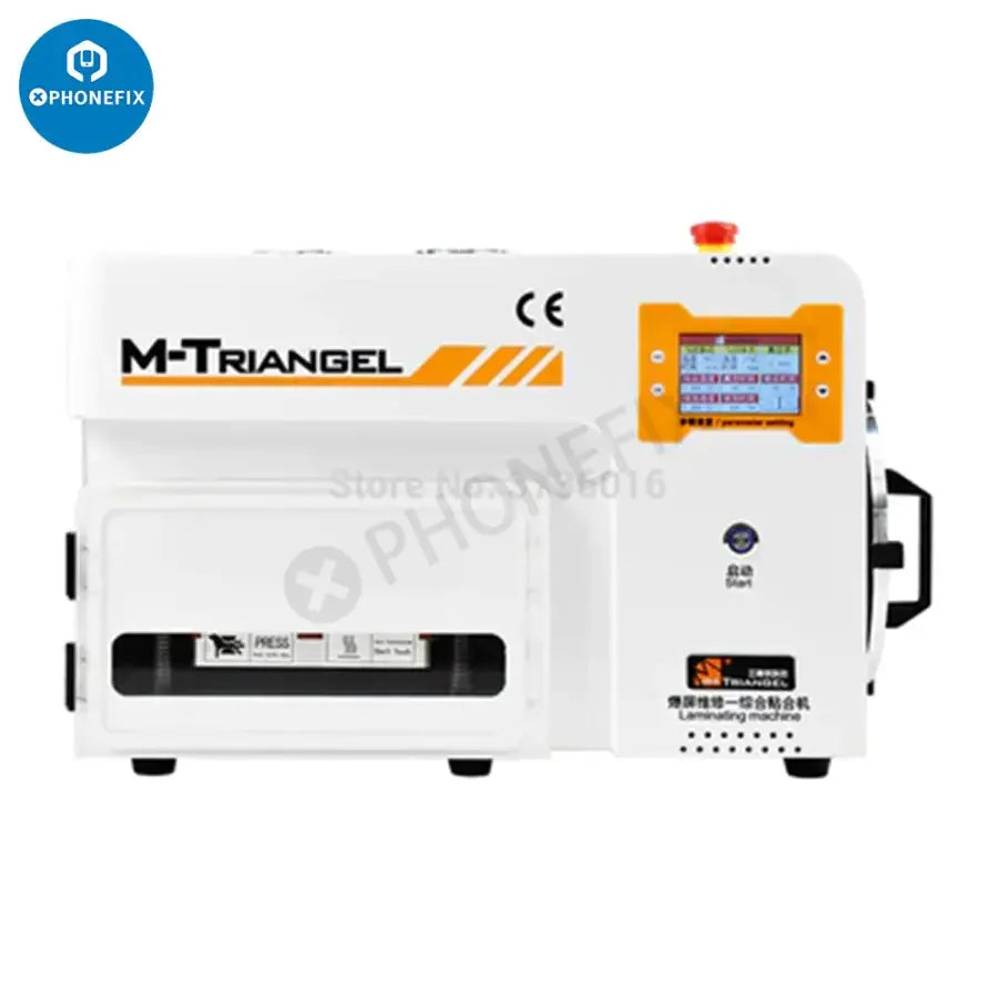 PhoneFix MT-2017 7-inch auto vacuum OCA laminating machine for screen refurbishing and bubble removal in electronics repair.