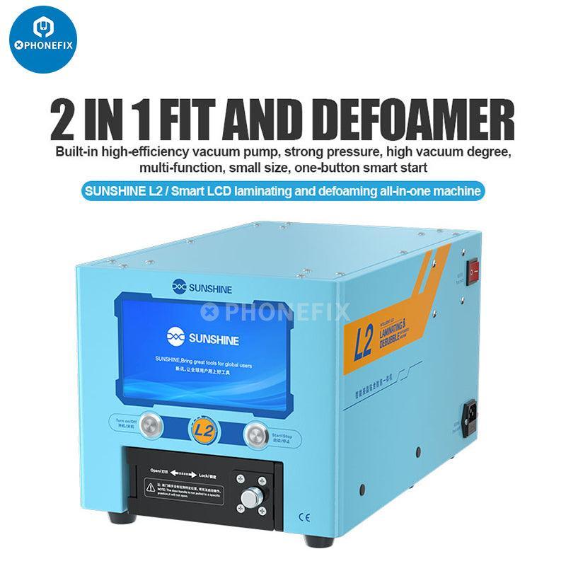 PhoneFix Sunshine L2 intelligent LCD screen refurbishing machine with all-in-one design and defoaming capabilities, 110V.