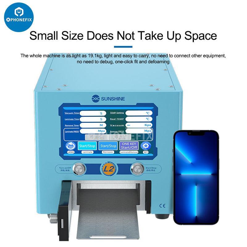 PhoneFix Sunshine L2 intelligent LCD screen refurbishing machine with all-in-one defoaming and LCD cleaning features.