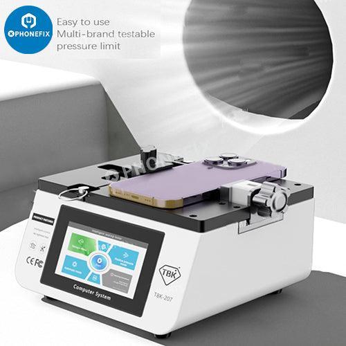 PHONEFIX TBK 207 Air Tightness Detector with built-in vacuum pump for screen refurbishing and phone repair.