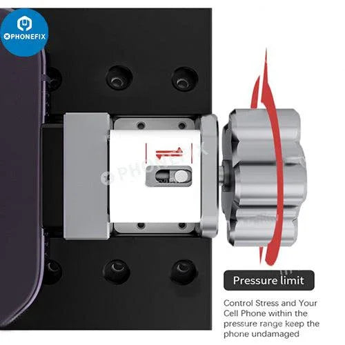 PhoneFix TBK 207 air tightness detector with built-in vacuum pump for screen refurbishing and phone repair.