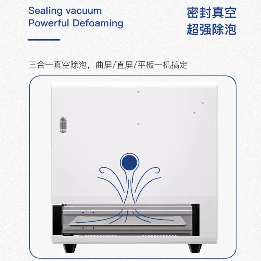 PHONEFIX TBK-208C curved screen laminating machine with bubble remover for phone screen refurbishing and repair.