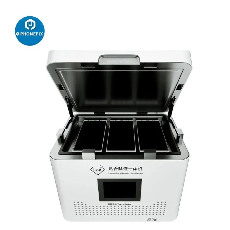 PHONEFIX TBK-808A 13-inch vacuum lamination machine for screen refurbishing with automatic air bubble removal.