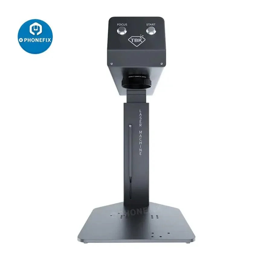 PhoneFix TBK 958M laser screen refurbishing machine for iPhone back glass removal with auto-focus feature.