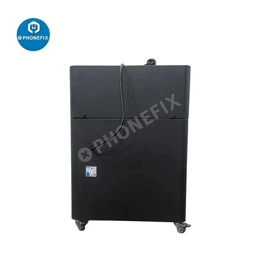 PHONEFIX TBK938 screen grinding and polishing machine for removing LCD scratches from smartphone screens.