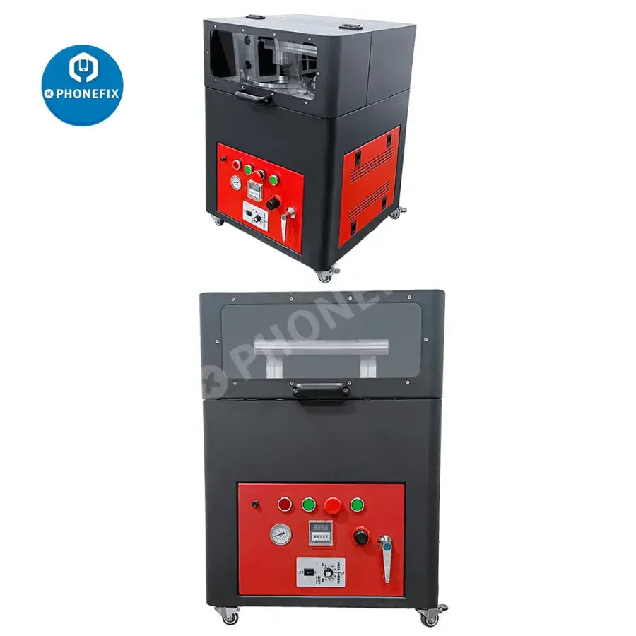 PhoneFix TBK938 screen grinding and polishing machine for removing LCD scratches on smartphones.