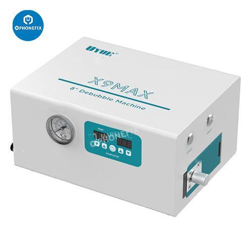 UYUE X9S MAX bubble remover machine for curved smartphone screens, refurbished device used for screen refurbishing by PHONEFIX.