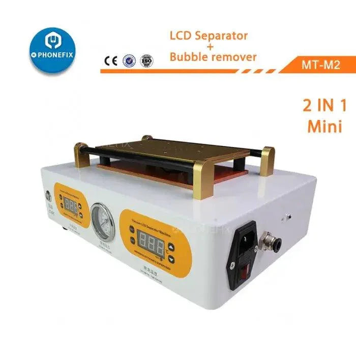 PhoneFix vacuum pump LCD screen separator and OCA bubble remover machine for screen refurbishing and bubble removal.