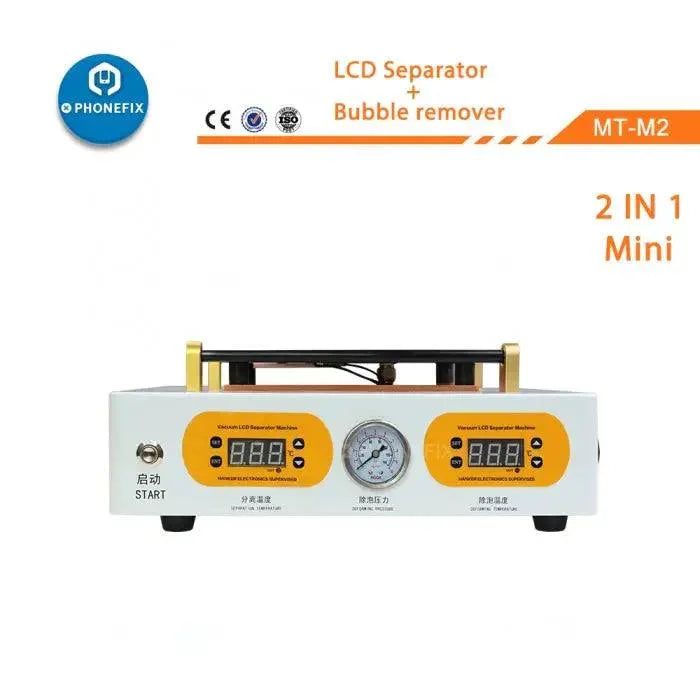 PhoneFix vacuum pump LCD screen separator and OCA bubble remover machine used for refurbishing smartphone screens.