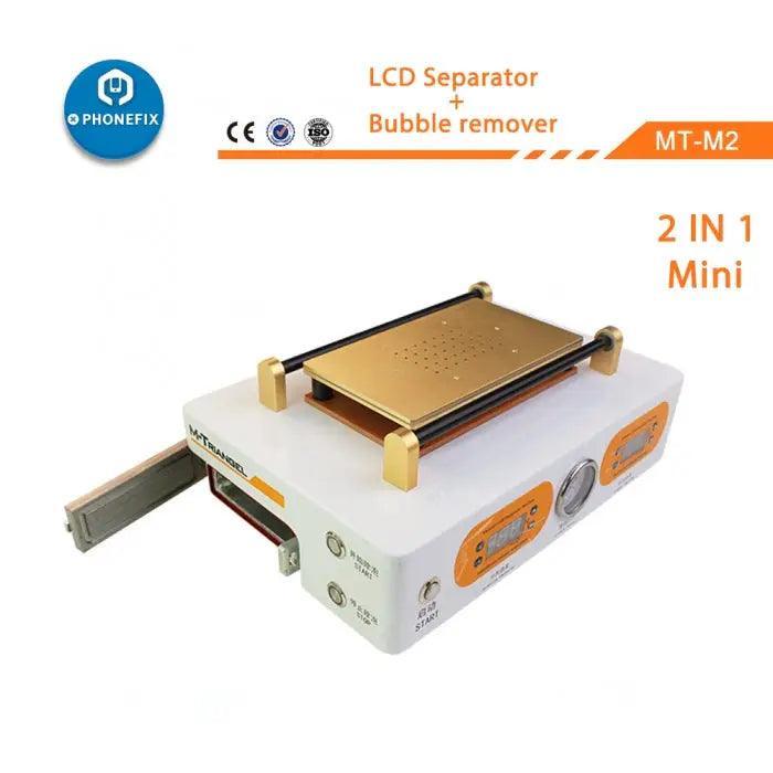 PhoneFix LCD screen separator with vacuum pump for OCA bubble removal and screen refurbishing.