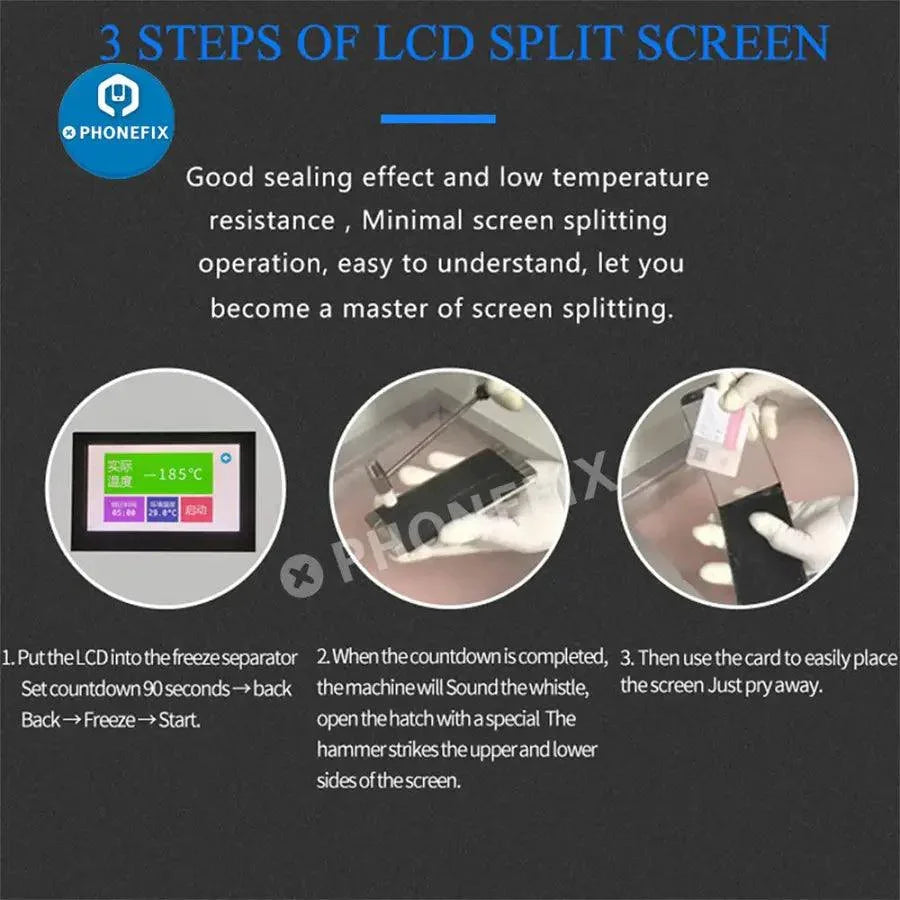 PhoneFix TBK-578 Mini Desktop LCD Laminating and Separating Machine for screen refurbishing, compact and efficient.