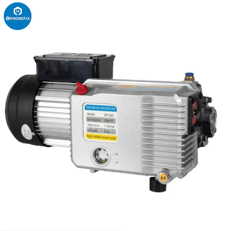 PhoneFix 30L air compressor vacuum pump for LCD laminator repair, used in screen refurbishing machines.