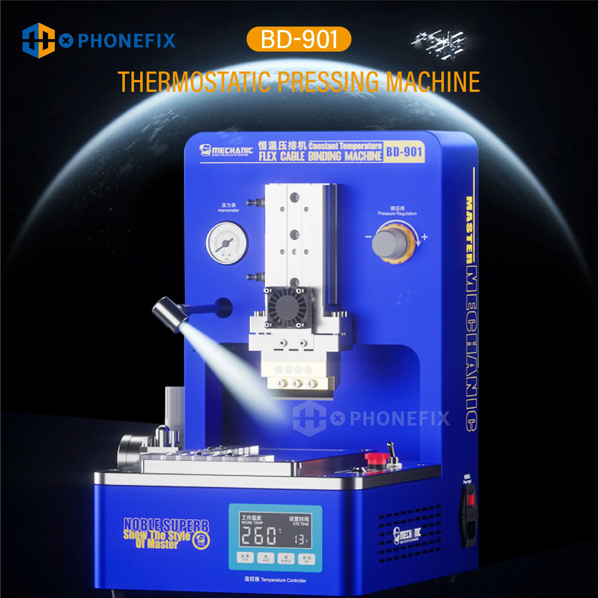 Mechanic BD-901 Pro Thermostatic Flex Cable Pressing Bonding Machine - CHINA PHONEFIX SHOP Team